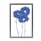Stupell Industries Simple Blue Blooms Trio Floating Frame By Martina Pavlova